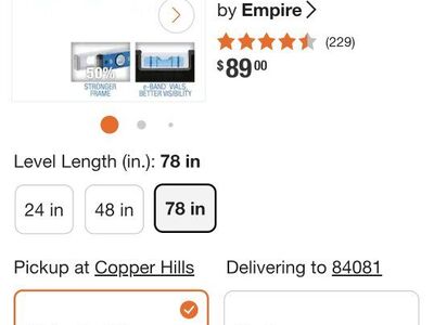 78" magnetic Empire level