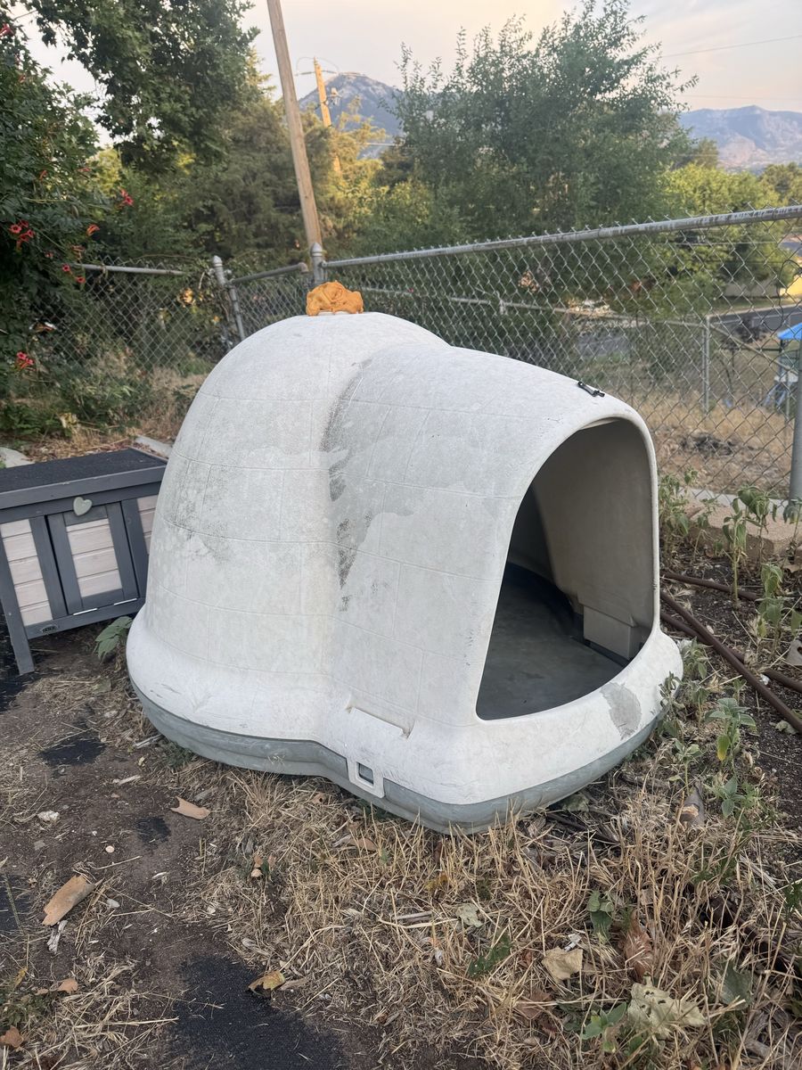 Petmate Indigo Dog House Outdoor Kennel Large Igloo Style