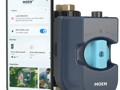 Moen flo smart water shutoff and automatic water monitor.