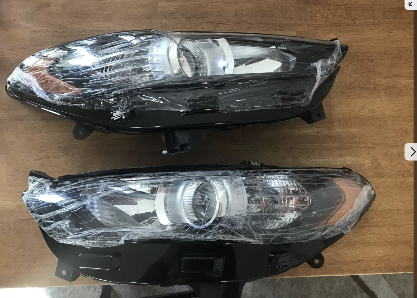 NEW PAIR of 2013-2016 FORD FUSION HEADLIGHTS HALOGEN DS73-13W029-D