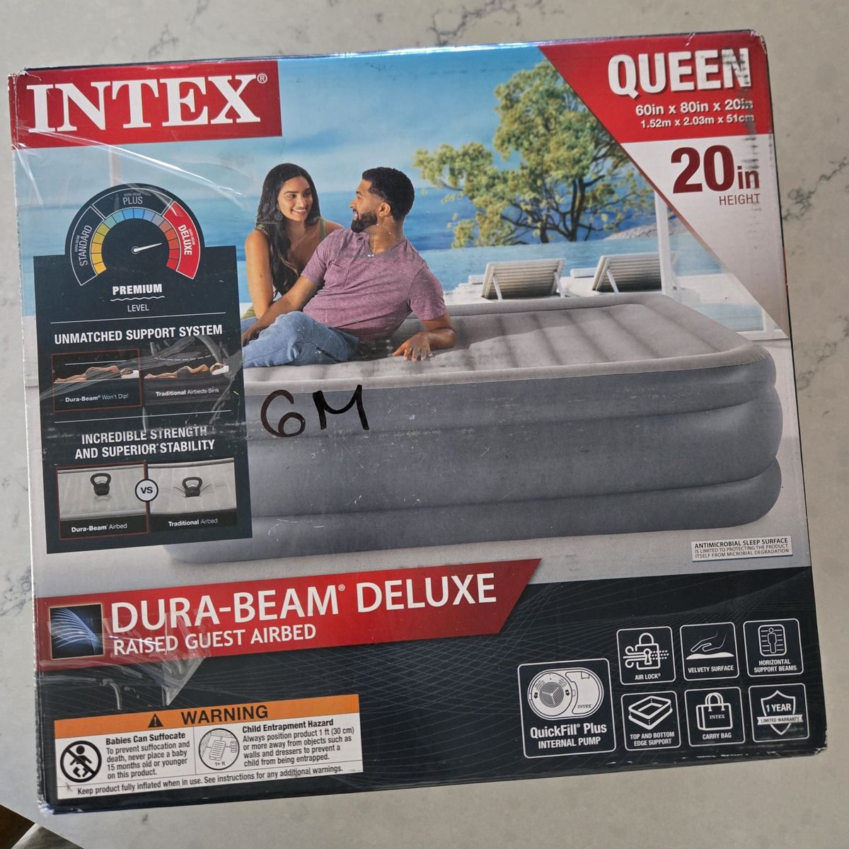 Intex Queen Air Mattress/Bed