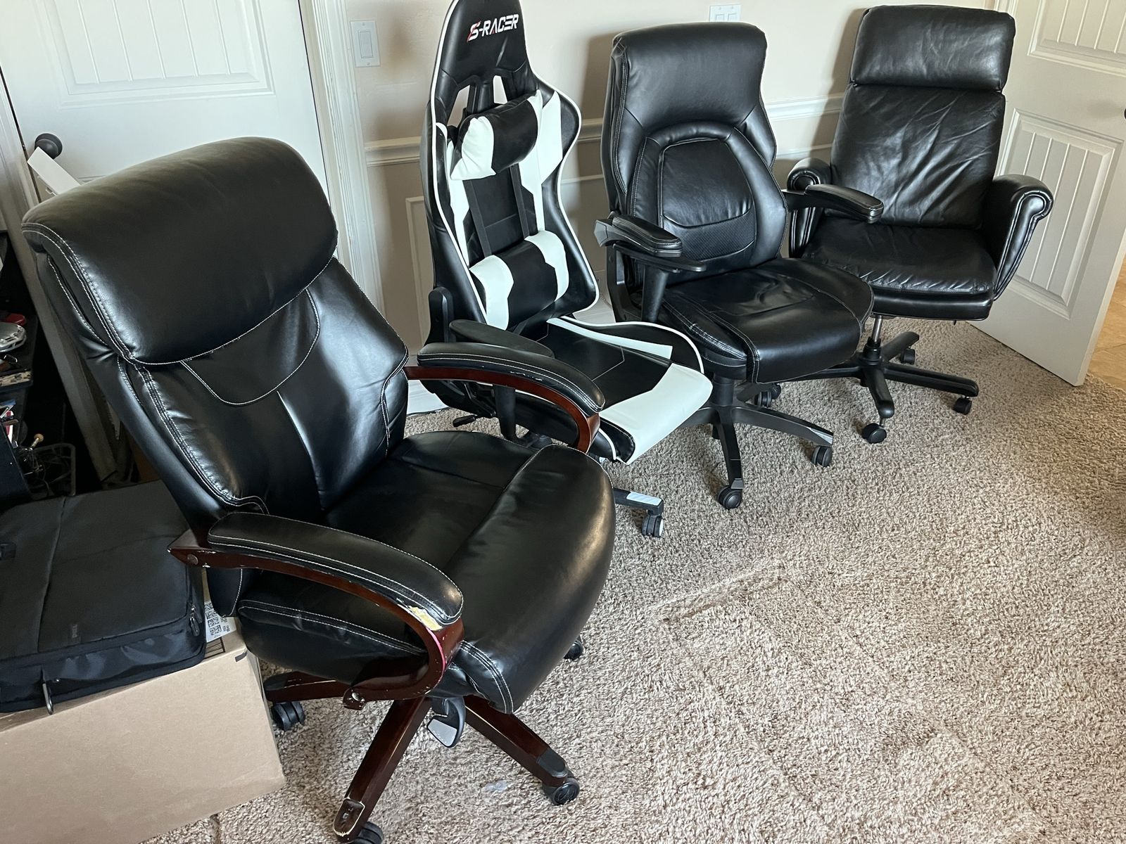 4 nice office chairs, $68 each