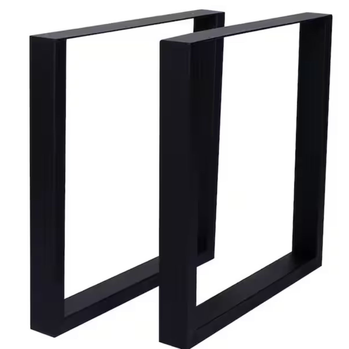 28 in. x 24 in. Square Wide Metal Table Legs (2-Pack)