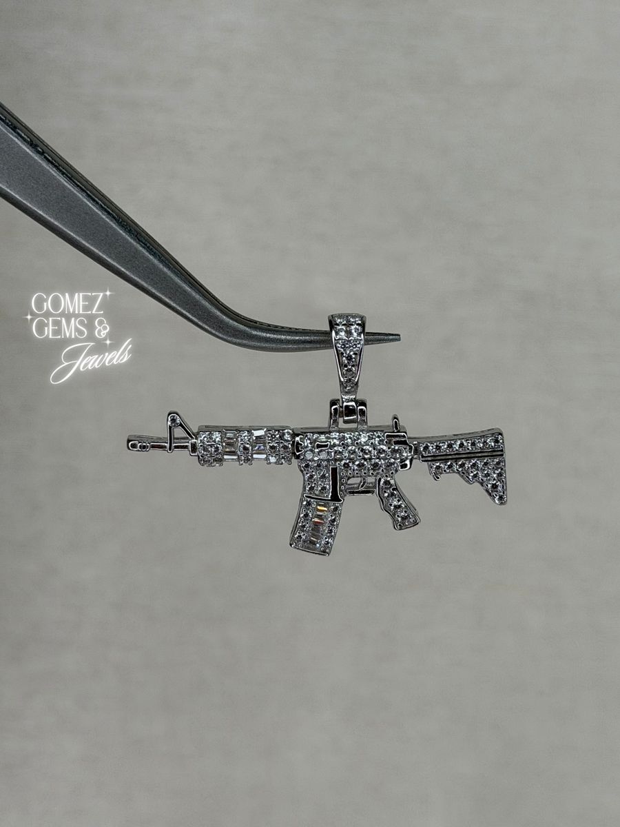 Sterling Silver AR15 Pendant