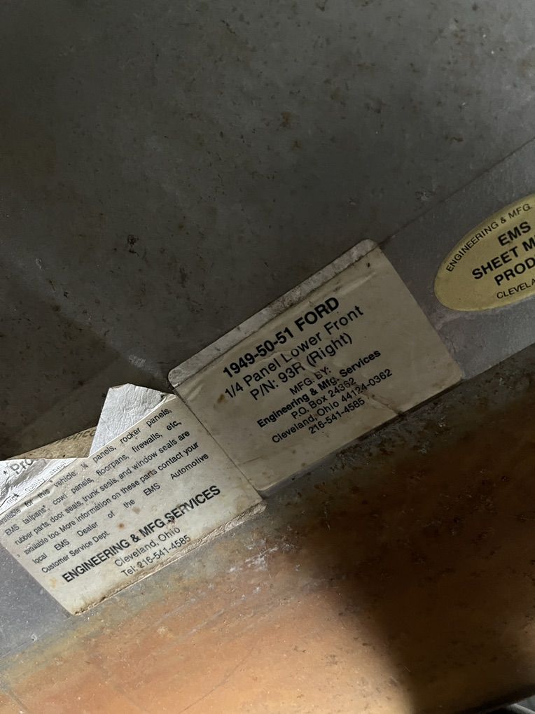 1949 ford Sedan 1/4 Patch Panel New