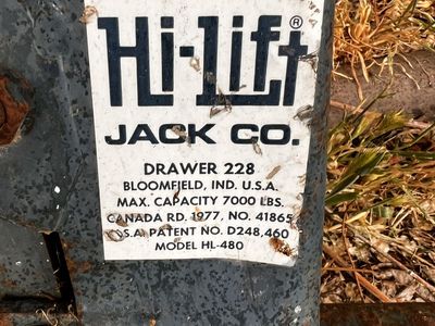 High lift off road jack
