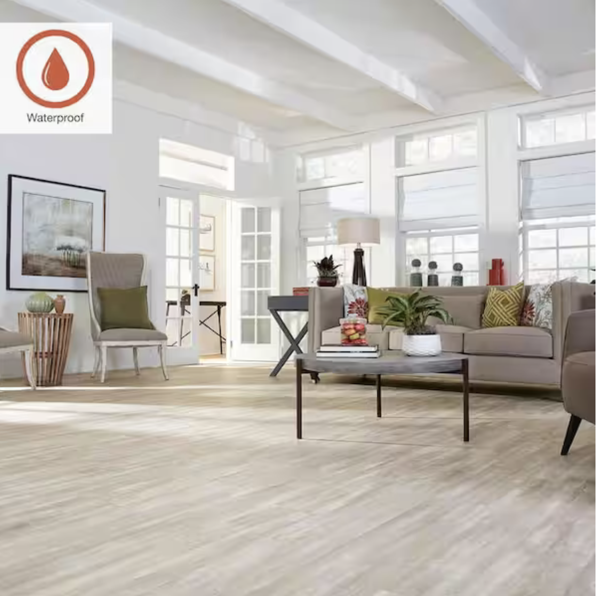 Pergo Outlast+ Soft Oak Glazed Waterproof Laminate Wood Flooring