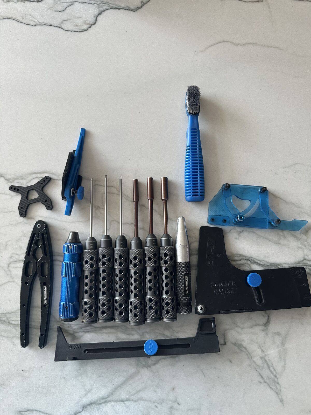 Rc Tools - Camber Gauge, Hex Drivers, Nut Drivers