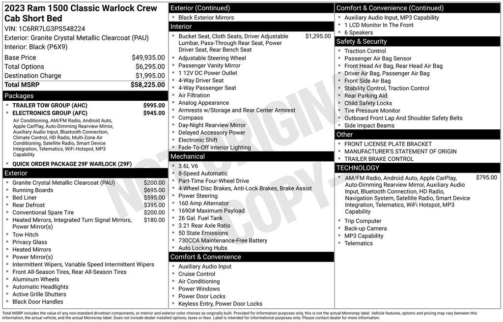 2023 Ram 1500 Warlock