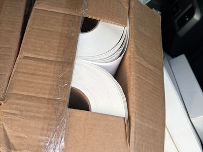 Two New Case of 4" x 8" Direct Thermal Shipping Labels (6,000 Total) - Industrial Rolls