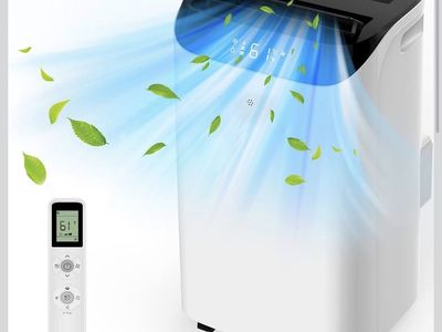 14000 BTU Portable Air Conditioners with Remote Control, 3-in-1 Free AC Unit with Fan & Dehumidifier, Cools Room 700 sq.ft, Smat