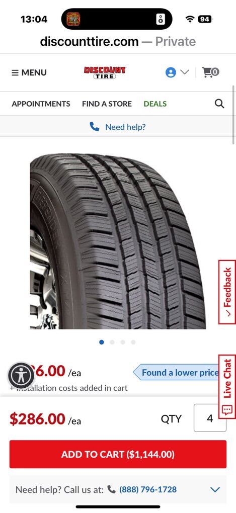 255 55 18 Michelin Defender Tires