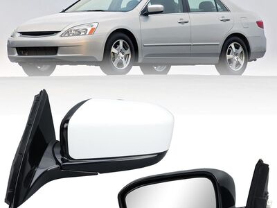 2003-2007 Honda Accord Driver / Left Side Mirror Paintable (Silver)