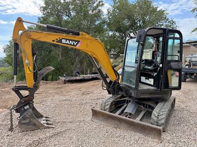 2021 SANY SY35U Excavator w/ Hydraulic Thumb $41,750