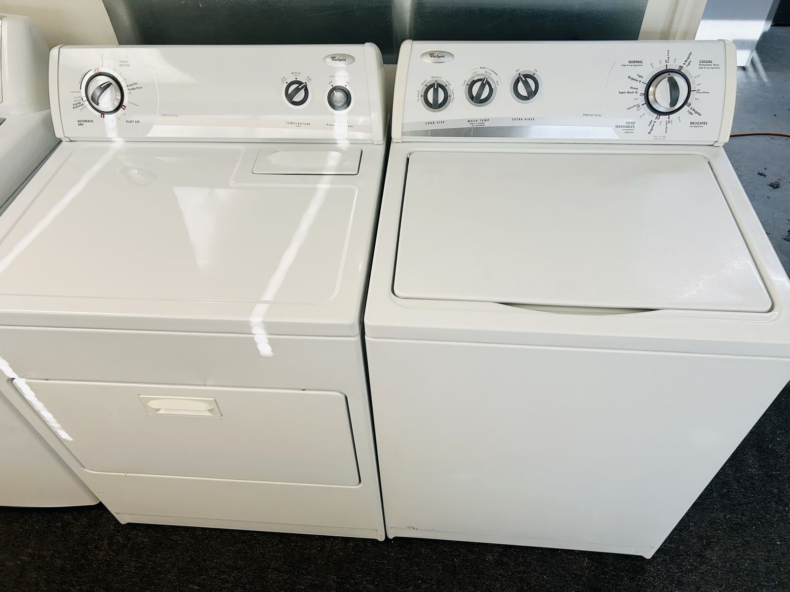Super heavy duty whirlpool washer and dryer set 