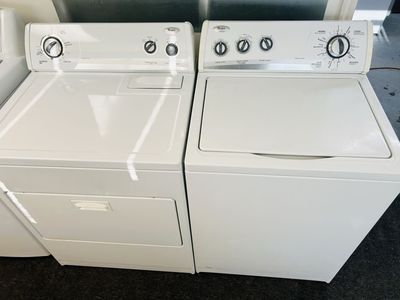 Super heavy duty whirlpool washer and dryer set