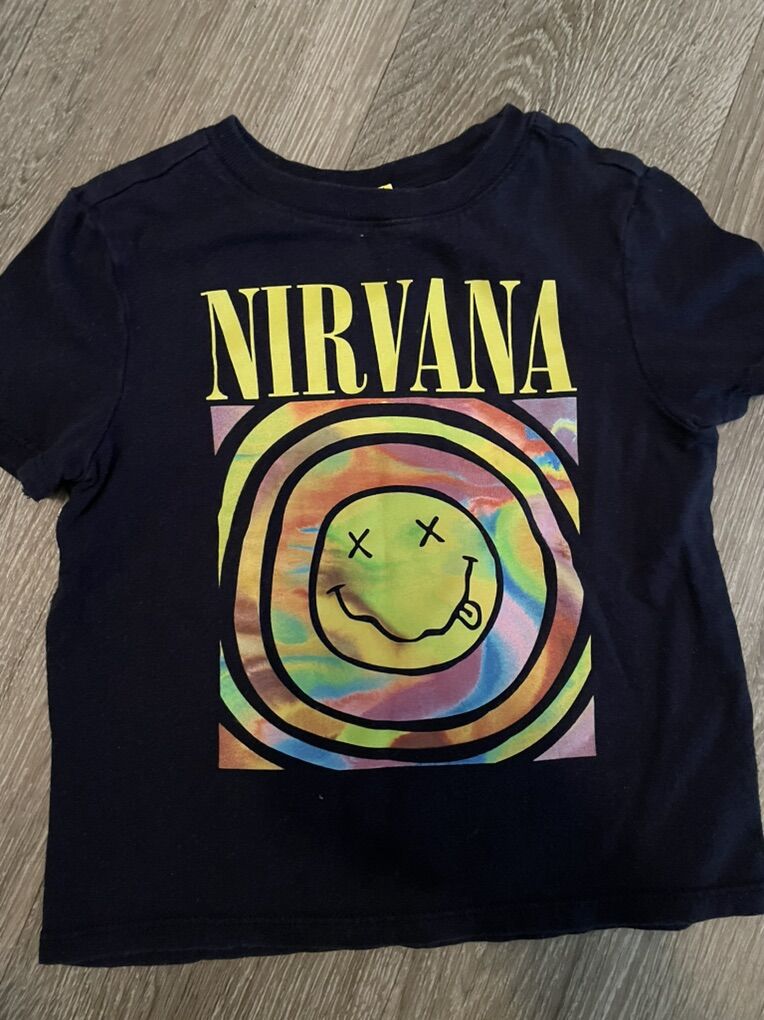 Nirvana 2t unisex smiley multicolor shirt