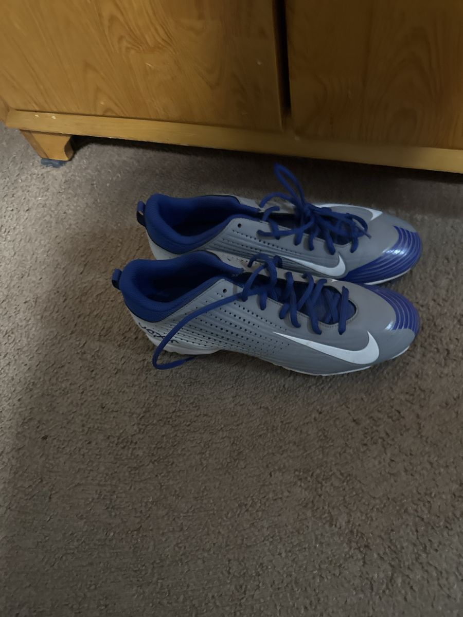 Nike Vapor Men's Football Cleats Gray and Blue Size 10.5
