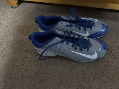 Nike Vapor Men's Football Cleats Gray and Blue Size 10.5