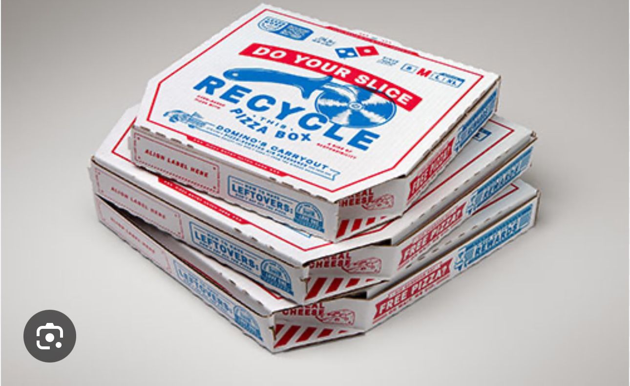 2 large dominos sausage pizza read description