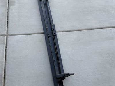 Adjustable Metal Bed Frame Rails - Black, Universal Fit