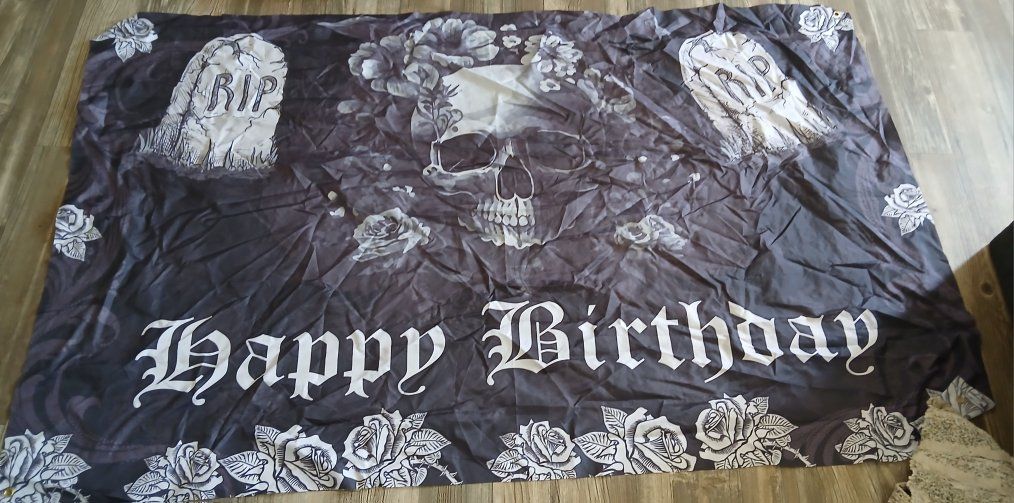 Happy Birthday Banner Backdrop