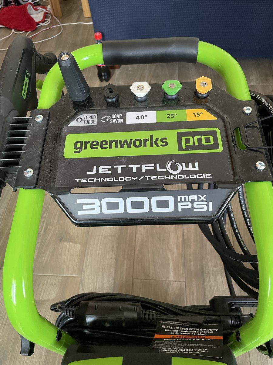 Greenworks electric power washer