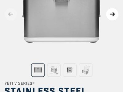 YETI STAINLESS STEEL COOLER $800