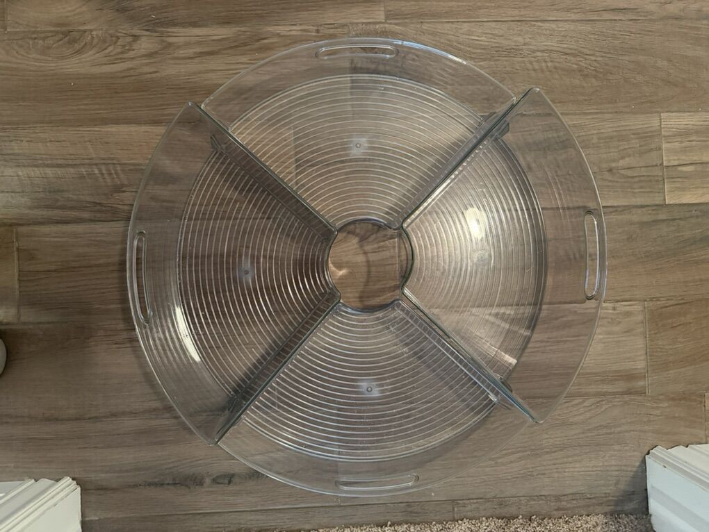 Kitchen Pantry Turntable Bins