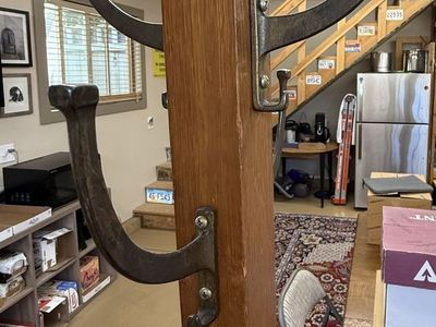 Antique Vintage Oak Coat Rack Hat Rack