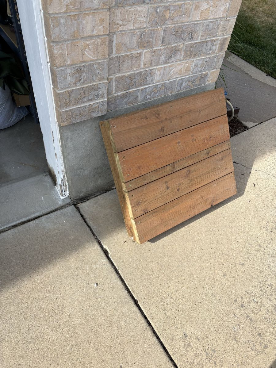 Wood platform