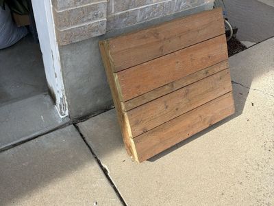 Wood platform