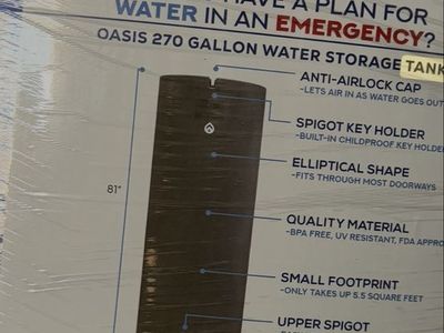 NEW Rockwell Oasis Water Storage Tank – 270 Gallons $550