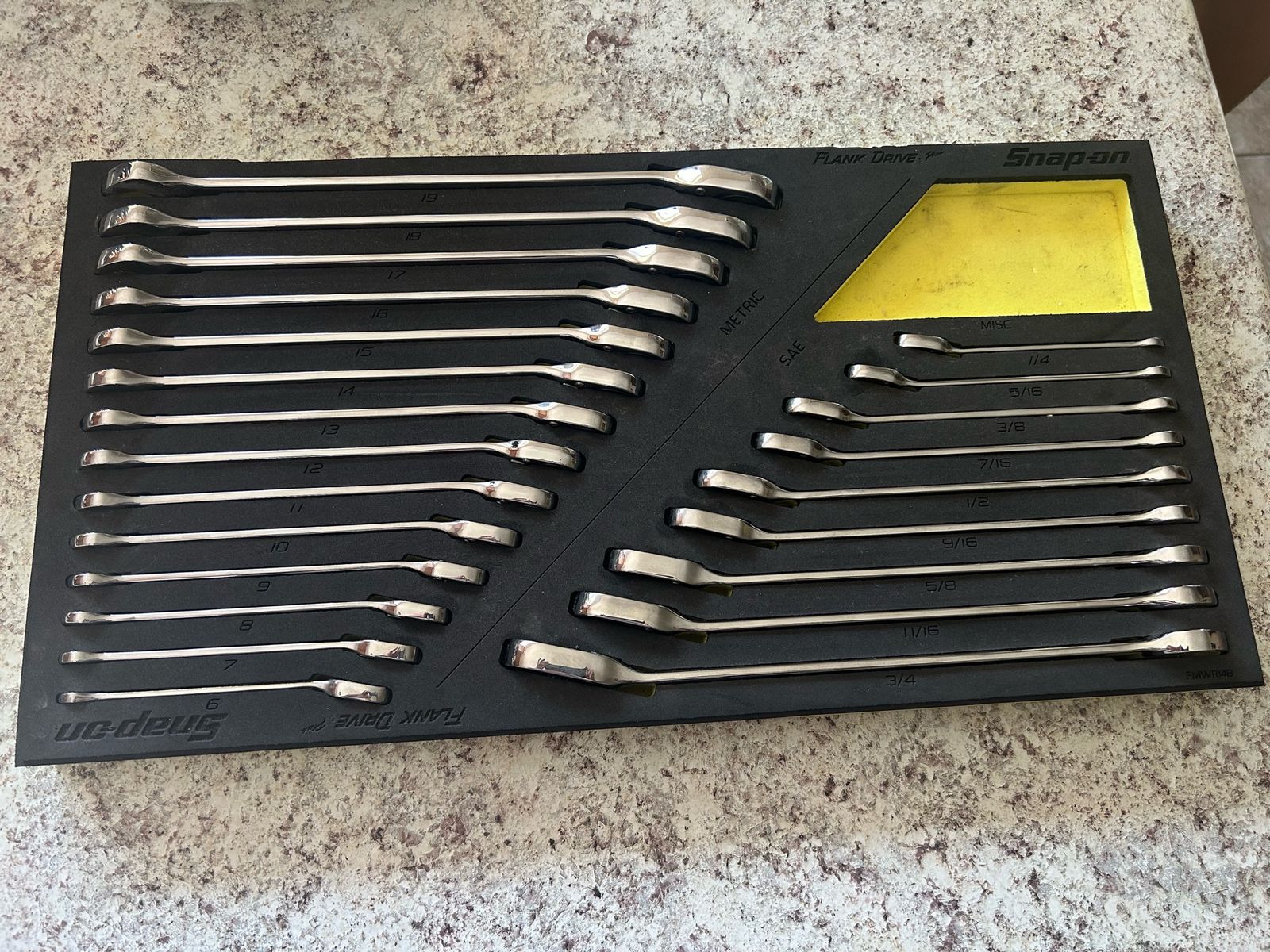 Snap-on Flank Drive 23pc Sae & Metric Master Reversible Combination Ratcheting Tool Set