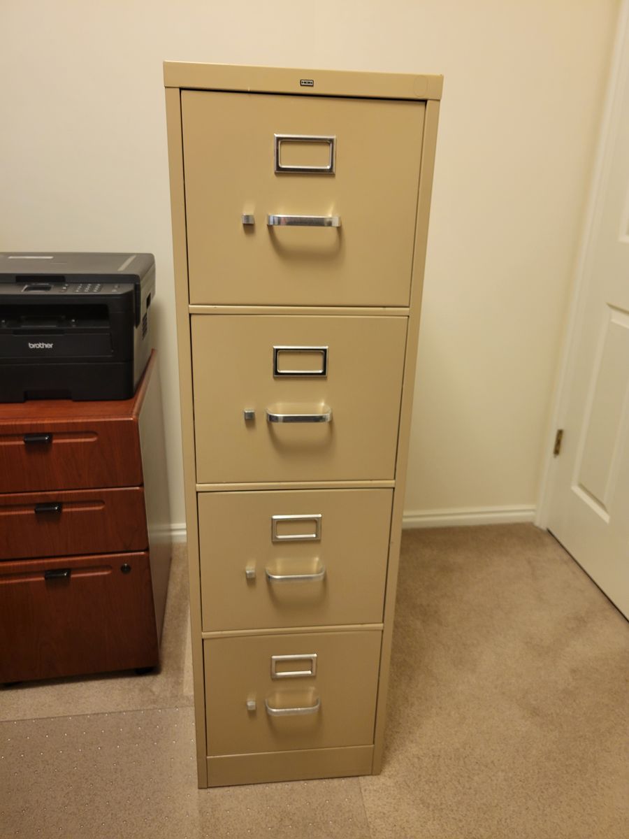 HON 4-Drawer Metal Filing Cabinet