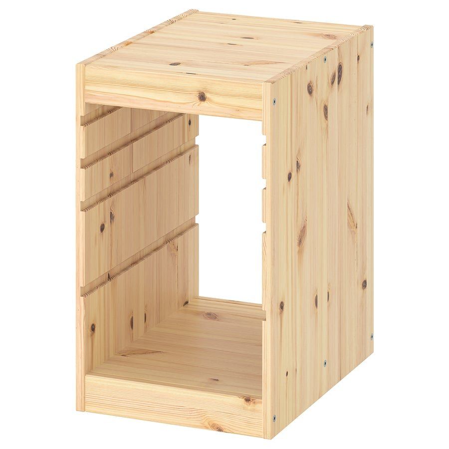 TROFAST
Frame, light white stained pine, 12 5/8x17 3/8x20 1/2 "