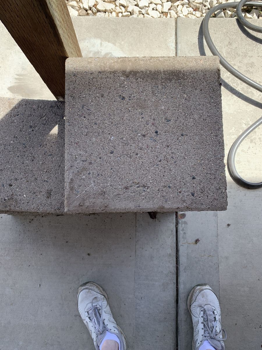 Cement stepping stones