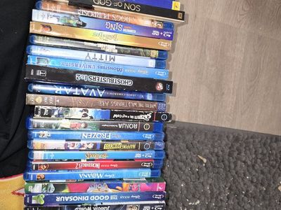 blu rays and DVDs
