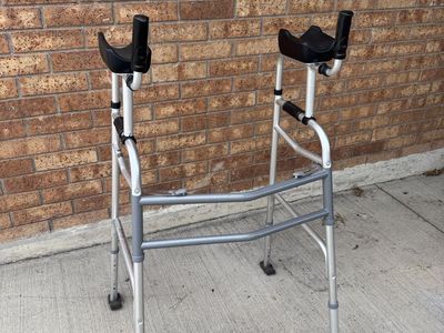 Convertible Adult Walker with Forearm Rests and Wheels - Adjustable Mobility Aid