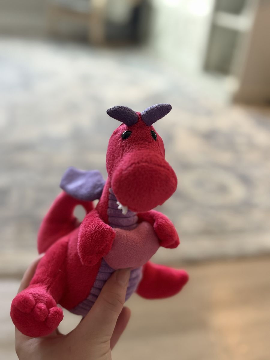 Small Red Dragon Plush Toy Stuffed Animal