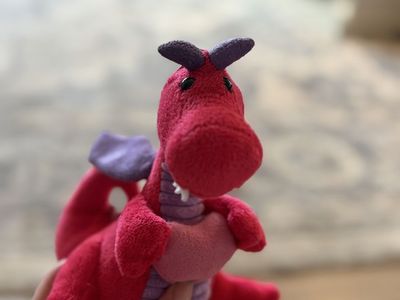 Small Red Dragon Plush Toy Stuffed Animal