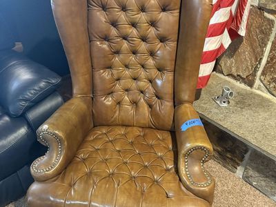 Leather Wingback Chair