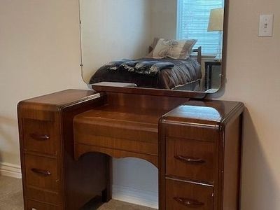 Vintage Art Deco "Waterfall" Bedroom Set - Complete