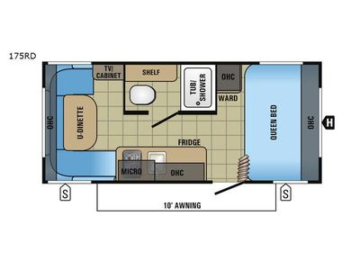 2018 Jayco Jay Flight SLX 175RD Travel Trailer U Shaped Dinette