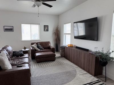 Italian leather brown couch