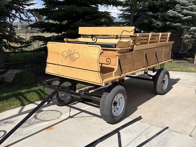 Amish horse drawn wagon
