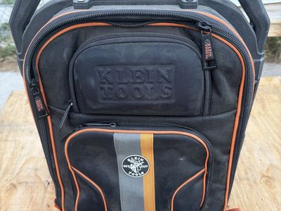 NEW Klein Tools Rolling Pro Bag Backpack Hard Bottom Molded Handle