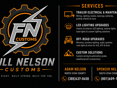 Full Nelson Customs | Trailer lighting & Electrical Repair | #trailer wiring, #trailer lights, #custom lighting, #trailer rewire