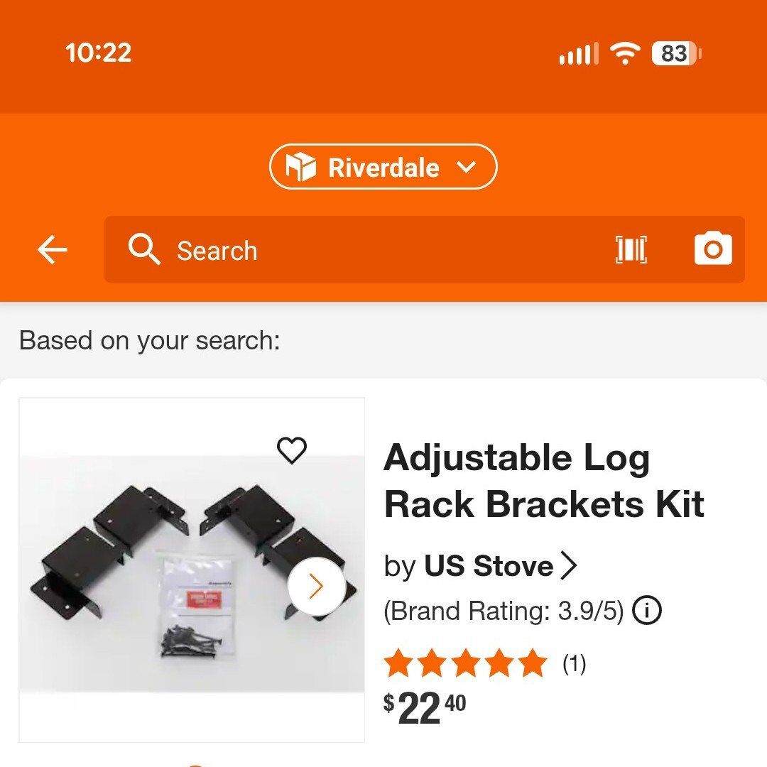 Adjustable Log Rack Brackets Kit