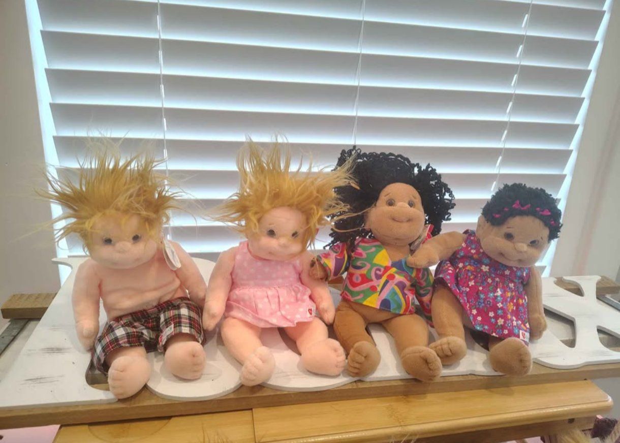 Ty Beanie Kids Plush Dolls Lot Vintage Plush Figures with Heart Tags